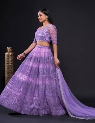 Designer Bollywood Style Wedding Wear Lehenga Choli 4