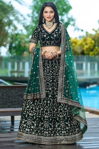 Designer Bollywood Style Wedding Lehenga Choli