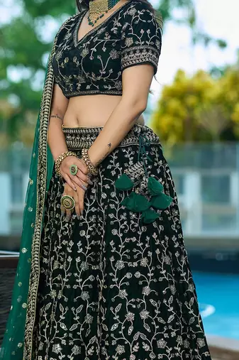 Designer Bollywood Style Wedding Lehenga Choli