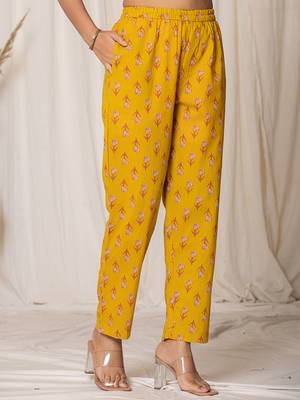  mustard cotton dori embroidery anarkali kurta dupatta set 5