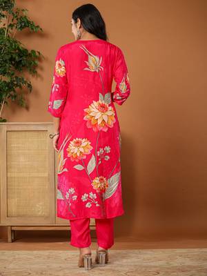  muslin pink kurta dupatta pant set 3
