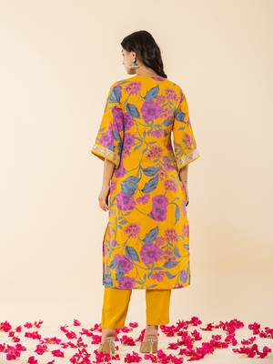  cotton mustard kurta pant dupatta set 3