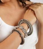 Stacked bracelet set with intricate designs for festive and casual wear
