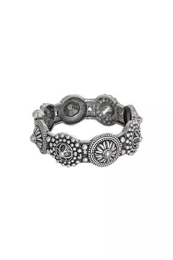 Stacked bracelet set with intricate designs for festive and casual wear