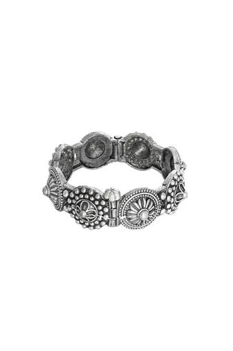 Stacked bracelet set with intricate designs for festive and casual wear