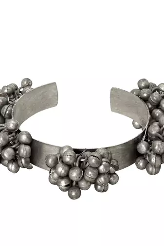 Elegant silver-plated stacked bracelet set with adjustable screw & hinge lock