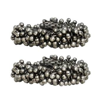 Silver-plated stacked bracelet set with delicate details 4