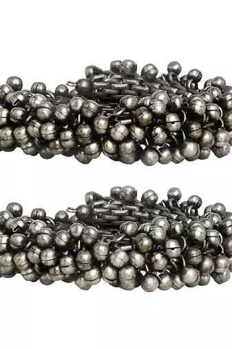 Silver-plated stacked bracelet set with delicate details