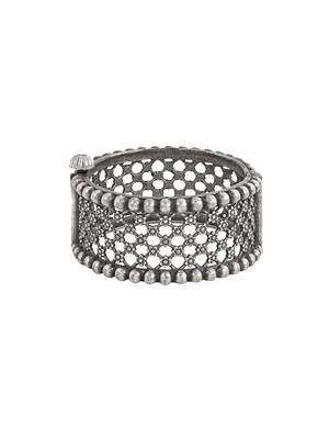 Stacked bracelet set with ghungroo bangle and aakshi bracelet 3