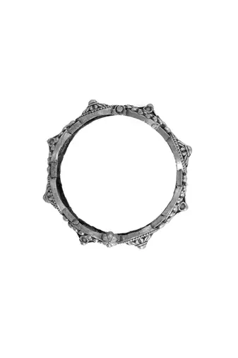 Silver-plated stacked bracelet set with delicate details