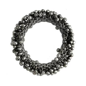 Stacked bracelet set with ghungroo bangle and aakshi bracelet 4