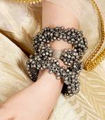 Chunky stacked bracelet set with ghungroo accents