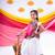 Banjara india girls kutch work embroidered lehenga choli set with dupatta (cc-dmnd) - white