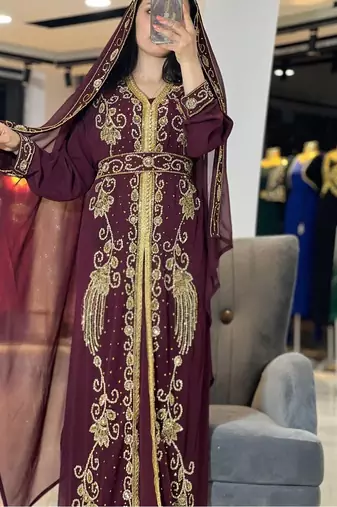 Sale Dress Moroccan Dubai Kaftan Wedding Bridesmaid African Abaya Gown Women Dress 289