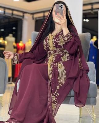 Sale Dress Moroccan Dubai Kaftan Wedding Bridesmaid African Abaya Gown Women Dress 289 3