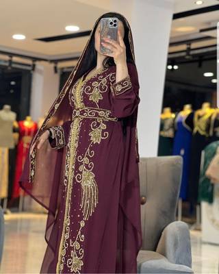Sale Dress Moroccan Dubai Kaftan Wedding Bridesmaid African Abaya Gown Women Dress 289 4