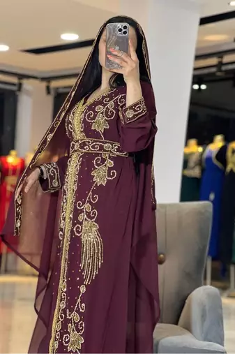 Sale Dress Moroccan Dubai Kaftan Wedding Bridesmaid African Abaya Gown Women Dress 289
