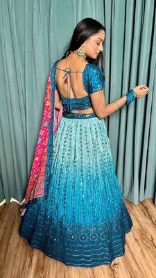 Designer Bollywood Style Wedding Lehenga Choli 4