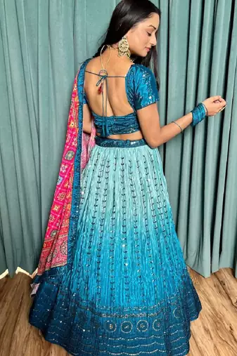 Designer Bollywood Style Wedding Lehenga Choli