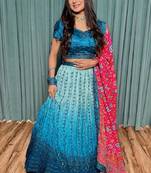 Designer Bollywood Style Wedding Lehenga Choli