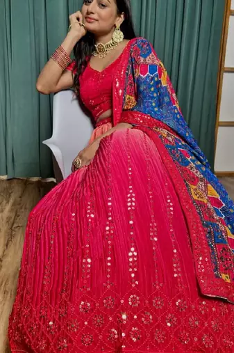Designer Bollywood Style Wedding Lehenga Choli