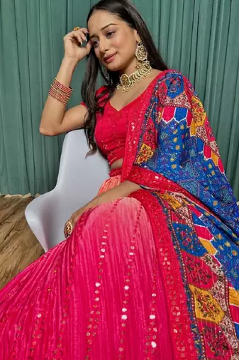 Designer Bollywood Style Wedding Lehenga Choli