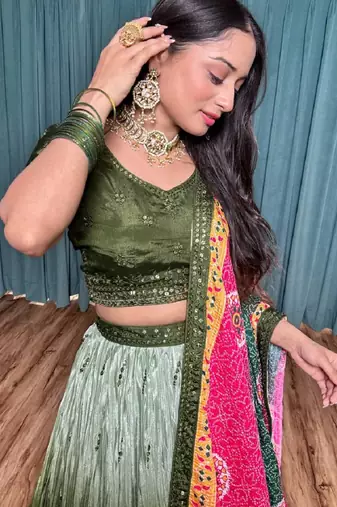 Designer Bollywood Style Wedding Lehenga Choli