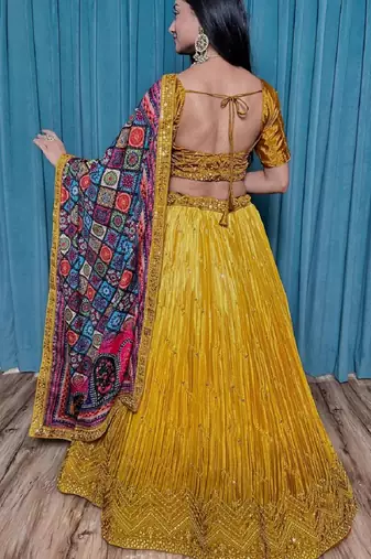 Designer Bollywood Style Wedding Lehenga Choli