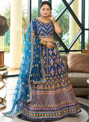 Glamorous Designer Lehenga Choli for Bridal and Bridesmaids Wedding Wear Choli 1