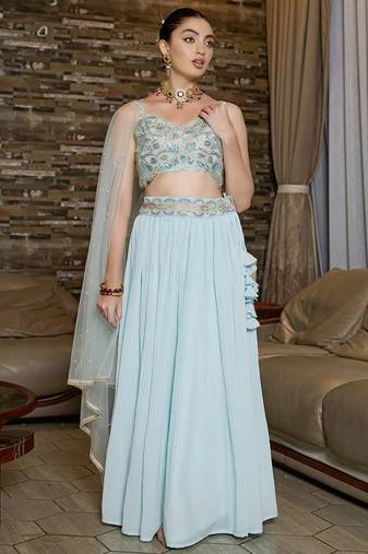Glamorous Designer Lehenga Choli for Bridal and Bridesmaids Wedding Wear Choli