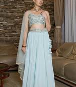 Glamorous Designer Lehenga Choli for Bridal and Bridesmaids Wedding Wear Choli