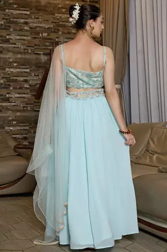 Glamorous Designer Lehenga Choli for Bridal and Bridesmaids Wedding Wear Choli