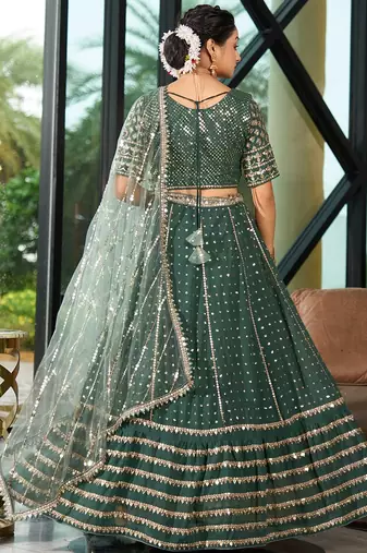 Glamorous Designer Lehenga Choli for Bridal and Bridesmaids Wedding Wear Choli