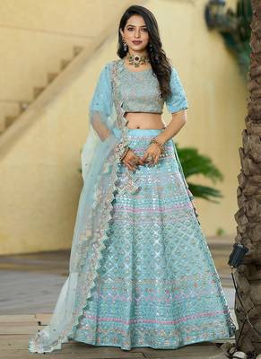 Lehenga Choli for Bridal and Bridesmaids Wedding Wear 1