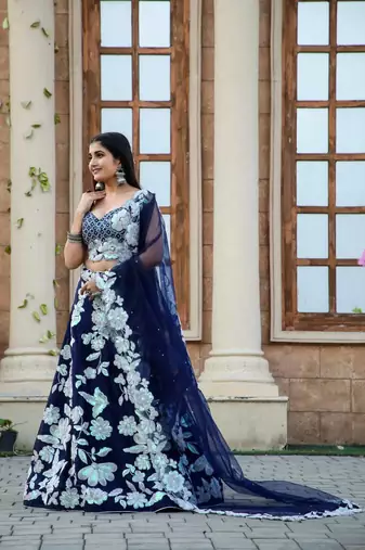 Designer Heavy Bridal Lehenga Choli for Wedding