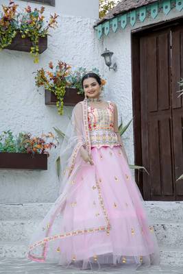 Designer Bollywood Style Wedding Wear Lehenga Choli 1