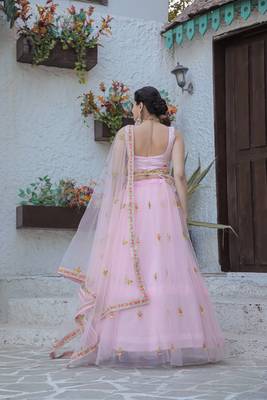 Designer Bollywood Style Wedding Wear Lehenga Choli 4