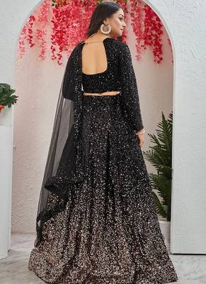 Designer Bollywood Style Wedding Wear Lehenga Choli 3