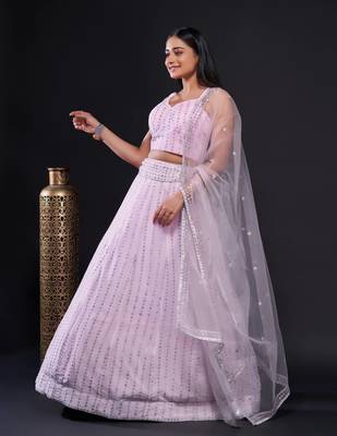 Designer Bollywood Style Wedding Wear Lehenga Choli 1