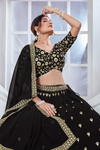 Designer Bollywood Style Wedding Lehenga Choli