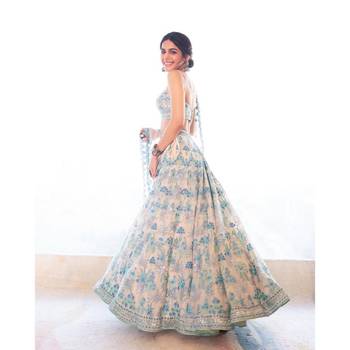 Designer Bollywood Style Wedding Wear Lehenga Choli 2