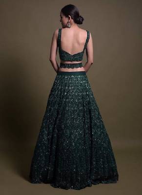 Designer Bollywood Style Wedding Wear Lehenga Choli 3