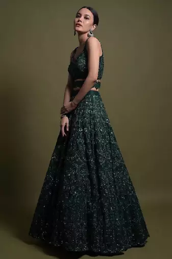 Designer Bollywood Style Wedding Wear Lehenga Choli