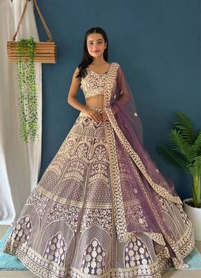 Designer Bollywood Style Wedding Wear Lehenga Choli 1