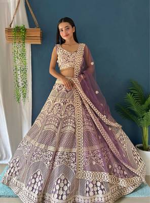 Designer Bollywood Style Wedding Wear Lehenga Choli 2