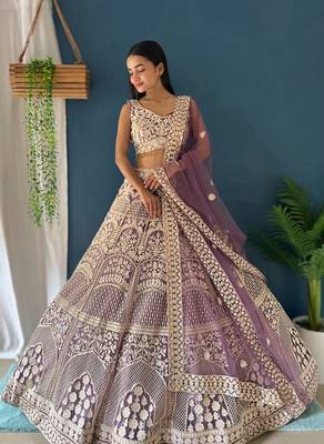 Designer Bollywood Style Wedding Wear Lehenga Choli 3
