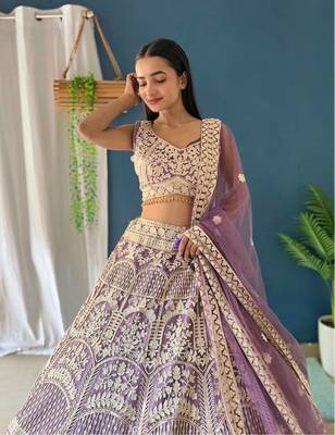 Designer Bollywood Style Wedding Wear Lehenga Choli 4