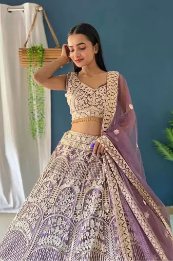 Designer Bollywood Style Wedding Wear Lehenga Choli
