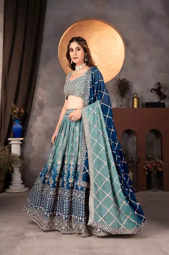 Designer Bollywood Style Wedding Wear Lehenga Choli