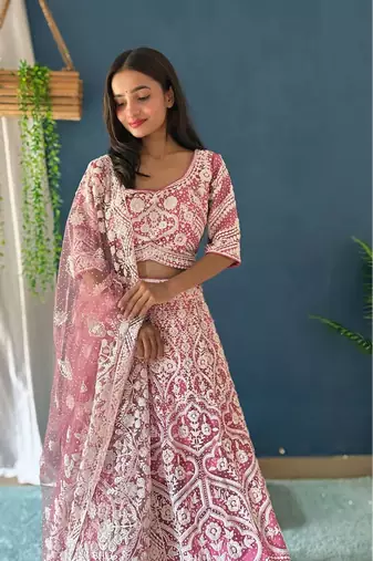 Designer Bollywood Style Wedding Wear Lehenga Choli